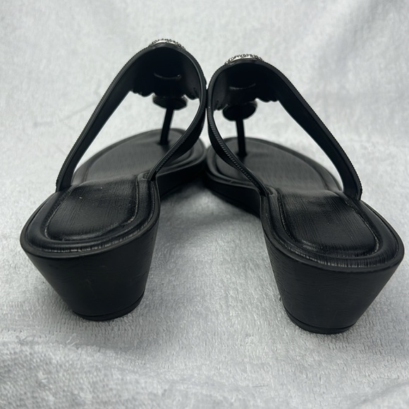 Montego Bay club, Elegant Black Embellished Women's Sandals - Picture 3 of 5